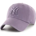 bone-curvo-violeta-ajustavel-com-logo-violeta-clean-up-iris-da-new-york-yankees-mlb-da-47-brand