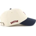 bone-curvo-bege-e-azul-marinho-ajustavel-clean-up-base-runner-sure-shot-two-tone-da-boston-red-sox-mlb-da-47-brand