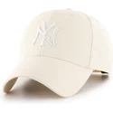 bone-curvo-bege-snapback-mvp-natural-da-new-york-yankees-mlb-da-47-brand