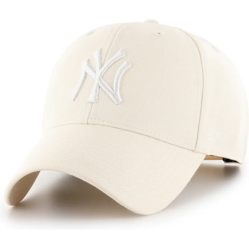 bone-curvo-bege-snapback-mvp-natural-da-new-york-yankees-mlb-da-47-brand