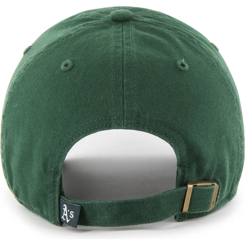 bone-curvo-verde-ajustavel-clean-up-da-oakland-athletics-mlb-da-47-brand