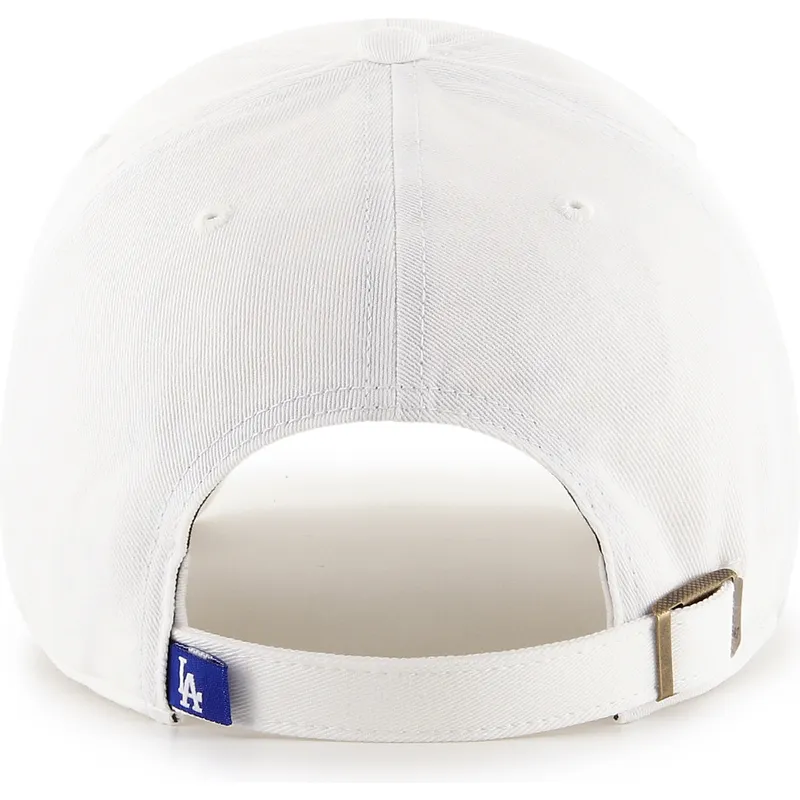 bone-curvo-branco-ajustavel-com-logo-azul-clean-up-da-los-angeles-dodgers-mlb-da-47-brand