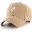 bone-curvo-khaki-ajustavel-clean-up-base-runner-da-new-york-yankees-mlb-da-47-brand