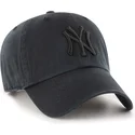 bone-curvo-preto-ajustavel-com-logo-preto-clean-up-da-new-york-yankees-mlb-da-47-brand