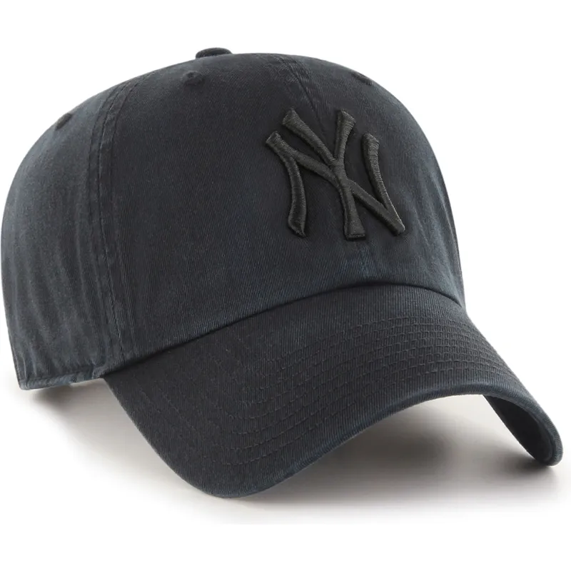 bone-curvo-preto-ajustavel-com-logo-preto-clean-up-da-new-york-yankees-mlb-da-47-brand