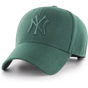 Boné curvo verde snapback com logo verde MVP da New York Yankees MLB da 47 Brand