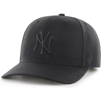 Boné curvo preto snapback com logo preto MVP DP Cold Zone da New York Yankees MLB da 47 Brand