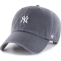 bone-curvo-azul-marinho-ajustavel-clean-up-base-runner-vintage-da-new-york-yankees-mlb-da-47-brand
