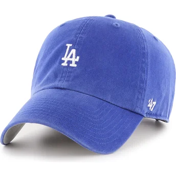 Boné curvo azul ajustável Clean Up Base Runner da Los Angeles Dodgers MLB da 47 Brand