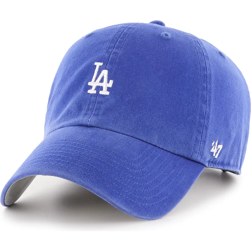 bone-curvo-azul-ajustavel-clean-up-base-runner-da-los-angeles-dodgers-mlb-da-47-brand