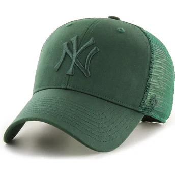 Boné trucker verde com logo verde MVP Branson da New York Yankees MLB da 47 Brand