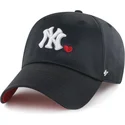 bone-curvo-preto-ajustavel-clean-up-with-love-da-new-york-yankees-mlb-da-47-brand