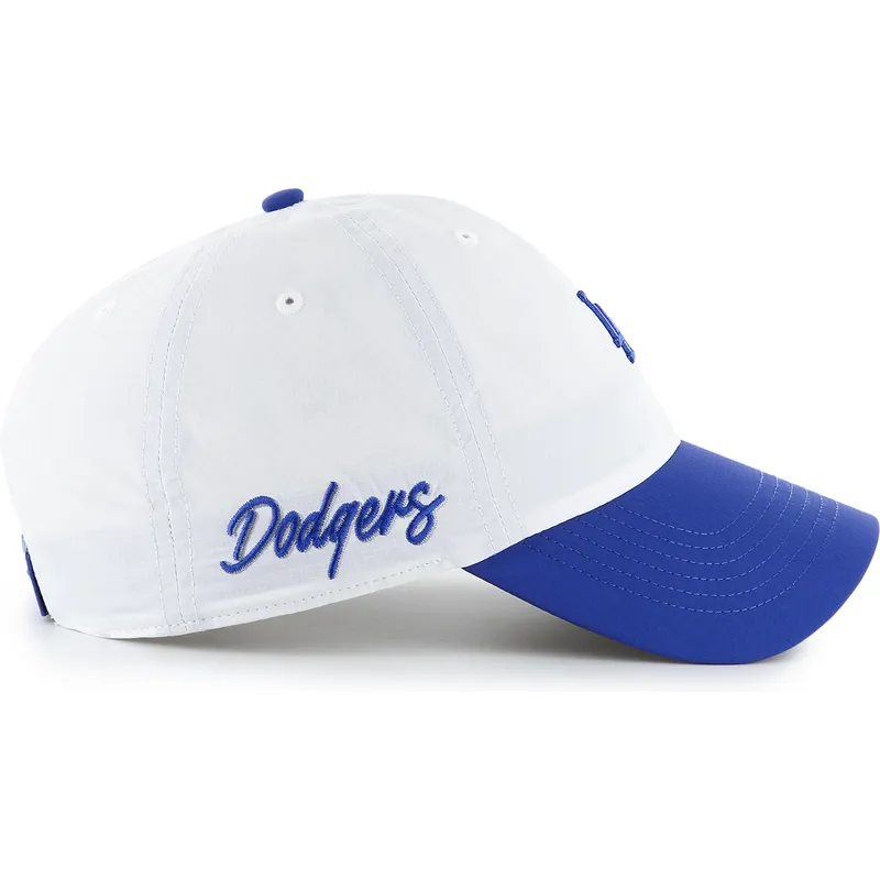 bone-curvo-branco-e-azul-ajustavel-clean-up-vista-mini-two-tone-da-los-angeles-dodgers-mlb-da-47-brand