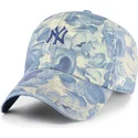 bone-curvo-azul-ajustavel-clean-up-gardenia-da-new-york-yankees-mlb-da-47-brand
