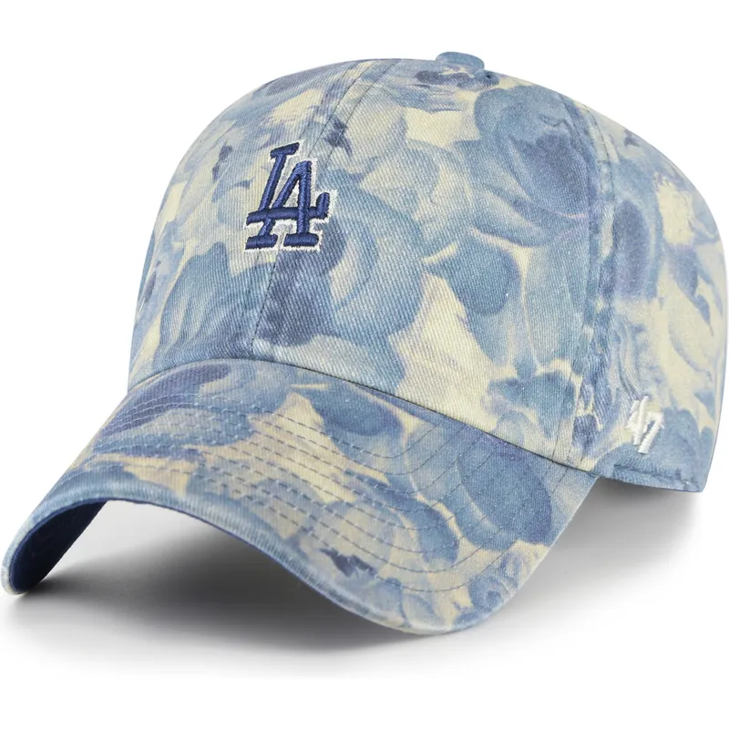 bone-curvo-azul-ajustavel-clean-up-gardenia-da-los-angeles-dodgers-mlb-da-47-brand