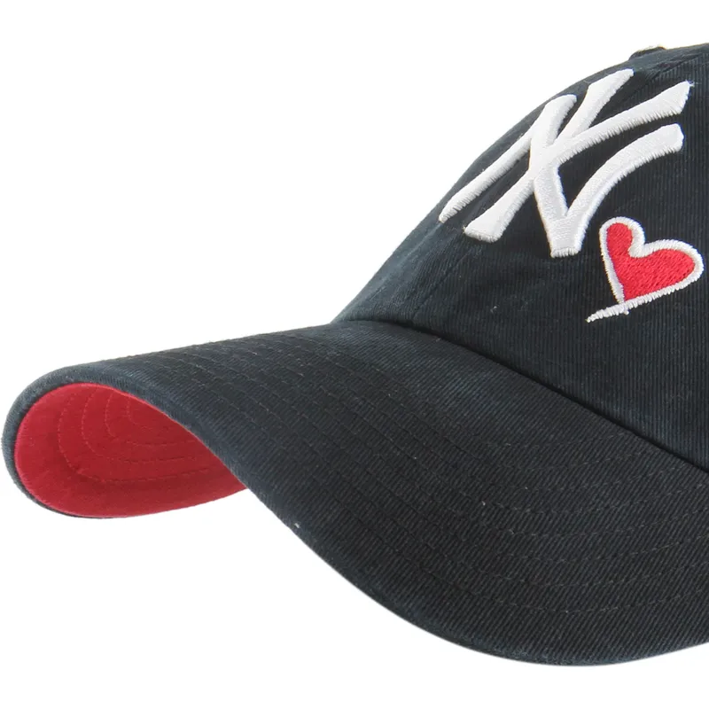 bone-curvo-preto-ajustavel-clean-up-heart-icon-da-new-york-yankees-mlb-da-47-brand