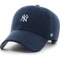 bone-curvo-azul-marinho-ajustavel-clean-up-cord-base-runner-da-new-york-yankees-mlb-da-47-brand