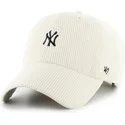 bone-curvo-bege-ajustavel-clean-up-cord-base-runner-da-new-york-yankees-mlb-da-47-brand