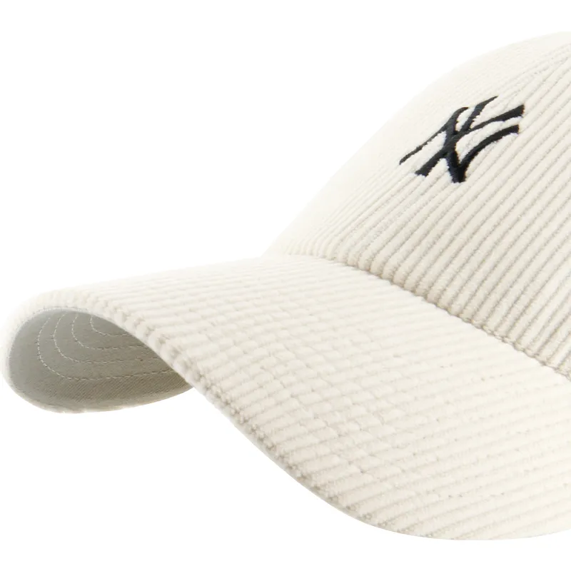 bone-curvo-bege-ajustavel-clean-up-cord-base-runner-da-new-york-yankees-mlb-da-47-brand