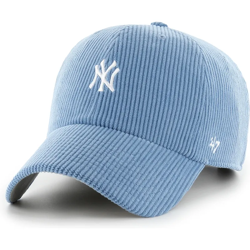 bone-curvo-azul-ajustavel-clean-up-cord-base-runner-da-new-york-yankees-mlb-da-47-brand