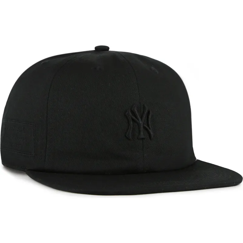 bone-plano-preto-snapback-com-logo-preto-captain-rl-contemporary-da-new-york-yankees-mlb-da-47-brand