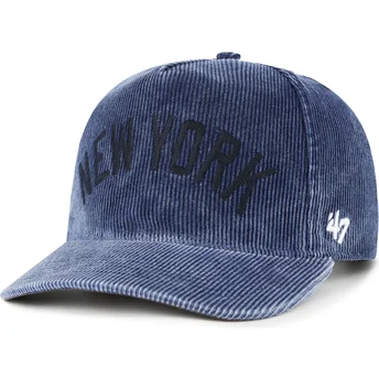 Boné curvo azul marinho snapback Hitch Reclaim Rusted da New York Yankees MLB da 47 Brand