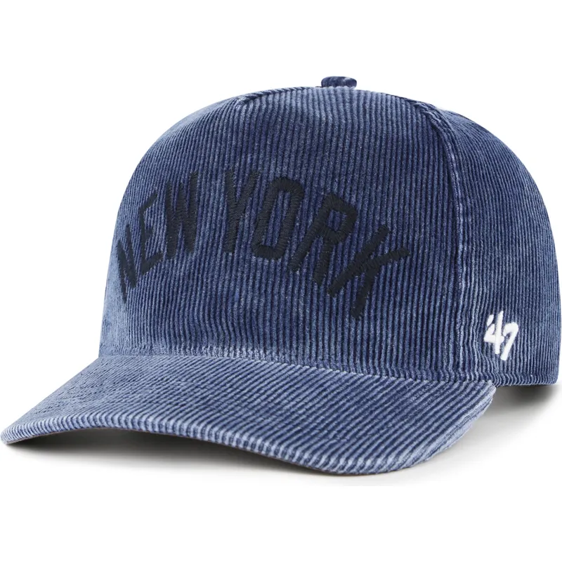 bone-curvo-azul-marinho-snapback-hitch-reclaim-rusted-da-new-york-yankees-mlb-da-47-brand