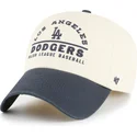 bone-curvo-bege-e-azul-marinho-ajustavel-clean-up-windham-da-los-angeles-dodgers-mlb-da-47-brand