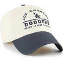 bone-curvo-bege-e-azul-marinho-ajustavel-clean-up-windham-da-los-angeles-dodgers-mlb-da-47-brand