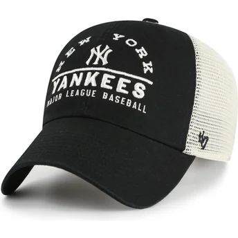 Boné trucker preto Clean Up Windham Mesh da New York Yankees MLB da 47 Brand