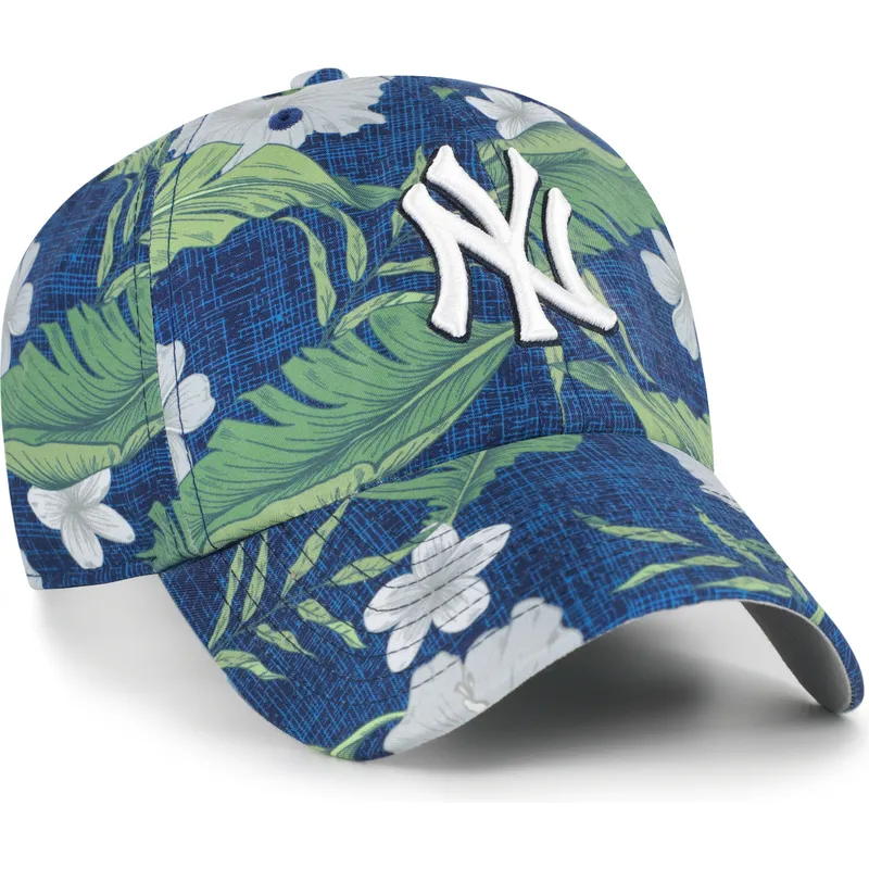 bone-curvo-azul-marinho-ajustavel-clean-up-beach-side-da-new-york-yankees-mlb-da-47-brand