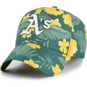 bone-curvo-verde-ajustavel-clean-up-beach-side-da-oakland-athletics-mlb-da-47-brand