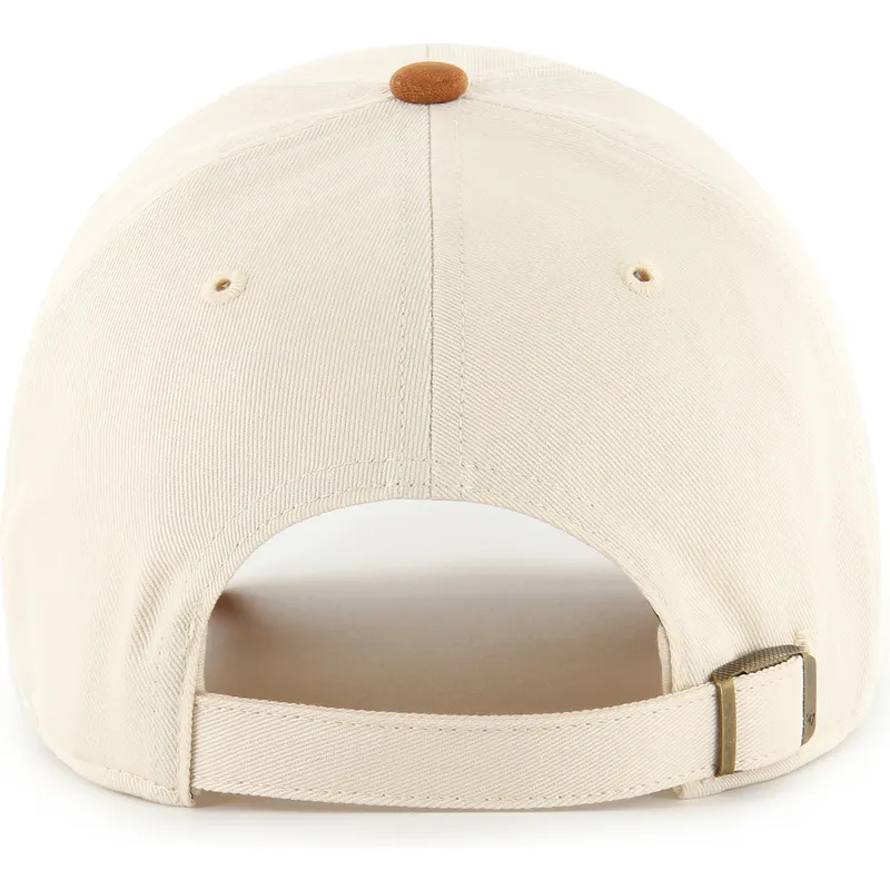 bone-curvo-bege-e-castanho-ajustavel-clean-up-mini-script-suede-visor-da-new-york-yankees-mlb-da-47-brand