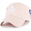 bone-curvo-rosa-ajustavel-clean-up-badges-da-los-angeles-dodgers-mlb-da-47-brand