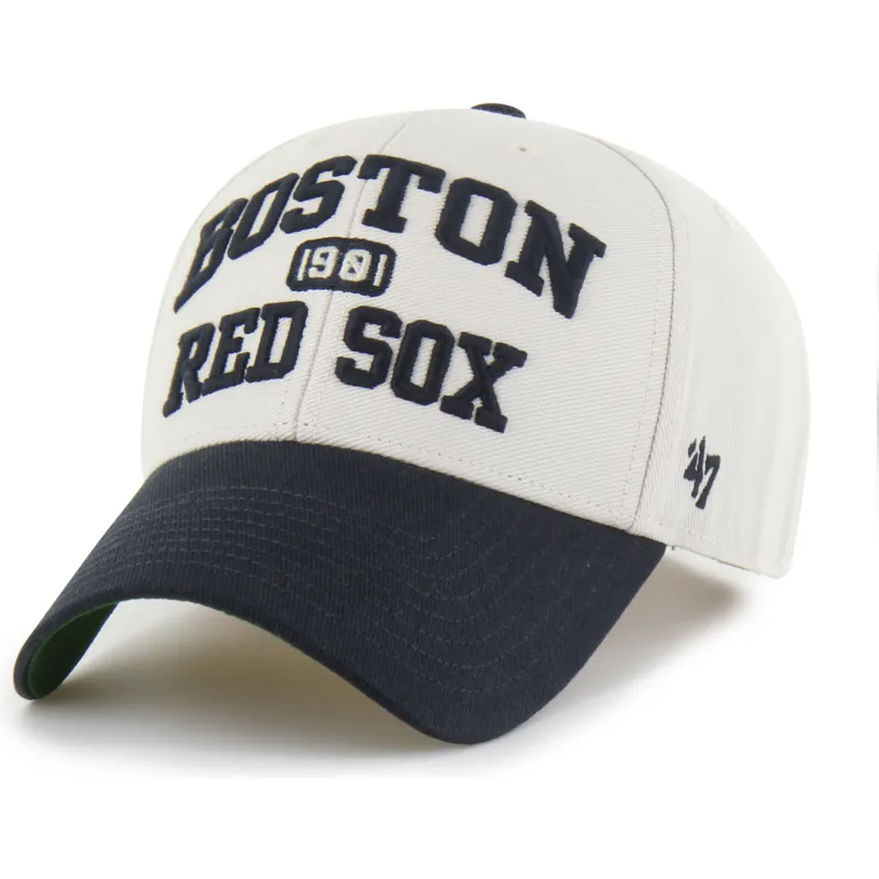 bone-curvo-bege-e-azul-marinho-ajustavel-mvp-broke-line-da-boston-red-sox-mlb-da-47-brand