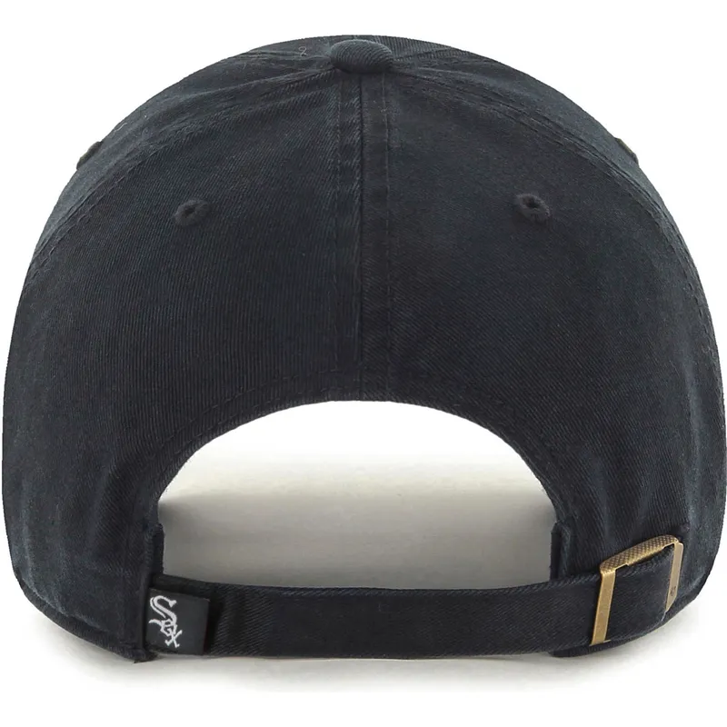 bone-curvo-preto-ajustavel-com-logo-cinza-clean-up-da-chicago-white-sox-mlb-da-47-brand