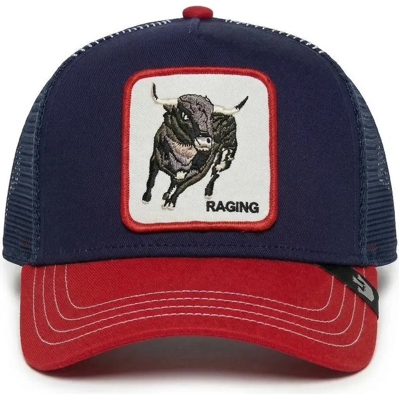bone-trucker-azul-marinho-e-vermelho-touro-raging-bull-fab-farm-da-goorin-bros