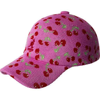 Boné curvo rosa ajustável Cherry Spacecap da Kangol