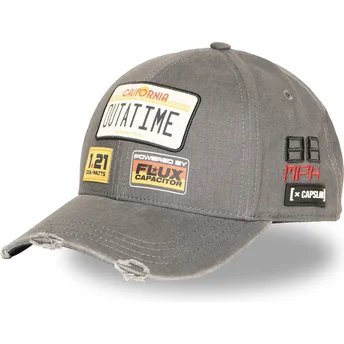 Boné curvo cinza snapback Outatime BTF1 OUTB Back To The Future da Capslab