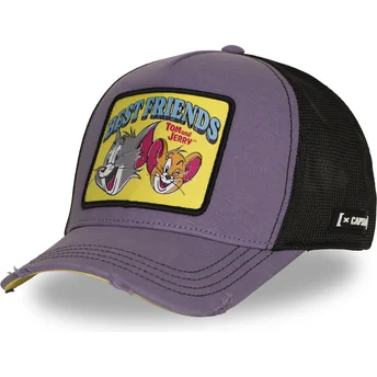 Boné trucker violeta Tom and Jerry TAJ8 BESB Looney Tunes da Capslab