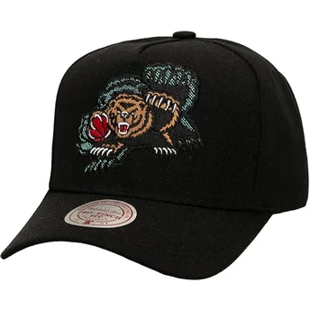 Boné curvo preto snapback Tilted Pro da Vancouver Grizzlies NBA da Mitchell & Ness