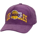 bone-curvo-violeta-snapback-arch-stamp-pro-da-los-angeles-lakers-nba-da-mitchell-ness