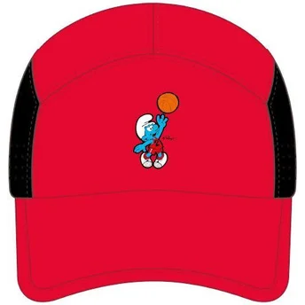 Boné curvo vermelho snapback SMU2 DUNB Os Smurfs da Capslab
