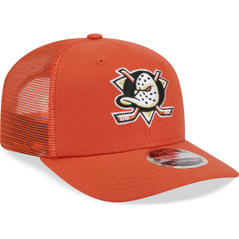 bone-trucker-laranja-9seventy-stretch-snap-evergreen-da-anaheim-ducks-nhl-da-new-era