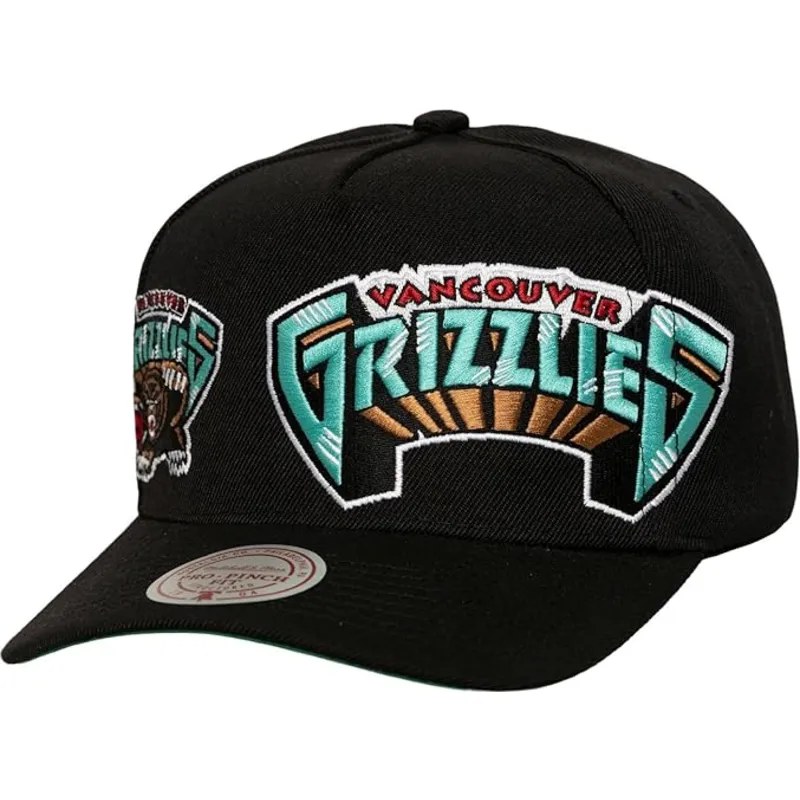 bone-curvo-preto-snapback-busted-pro-da-vancouver-grizzlies-nba-da-mitchell-ness