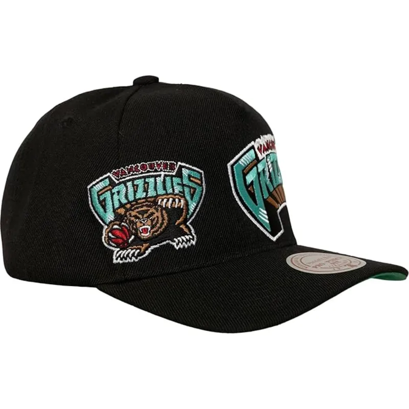 bone-curvo-preto-snapback-busted-pro-da-vancouver-grizzlies-nba-da-mitchell-ness