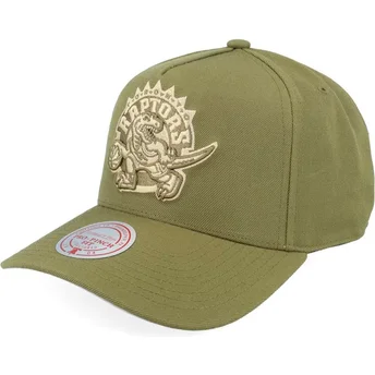Boné curvo verde snapback Fashion Basic Pro da Toronto Raptors NBA da Mitchell & Ness