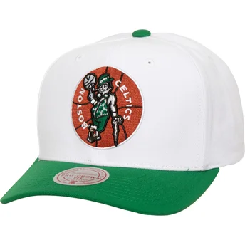 Boné curvo verde snapback Team 2 Tone 2.0 Pro da Boston Celtics NBA da Mitchell & Ness