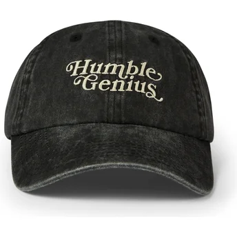 Boné curvo preto ajustável Humble Genius Washed da Pica Pica