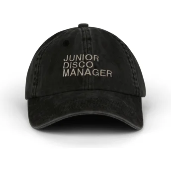 Boné curvo preto ajustável Junior Disco Manager Washed da Pica Pica